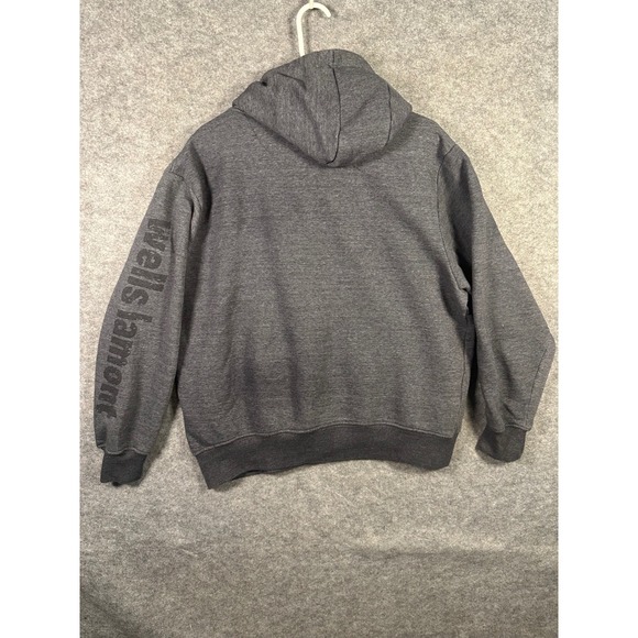 Wells Lamont Hoodie Mens XL Gray Long Sleeve Logo Graphic Pullover Sweatshirt - Picture 8 of 8